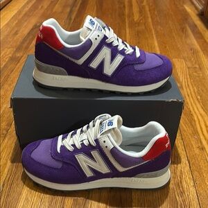 New Balance 574 Womens Purple/Red/Wht Asst Sizes